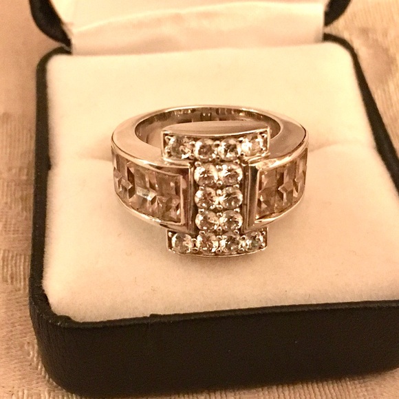 925 Silver Jewelry - 925 Sterling Silver Pink and Clear 925 Ring 🤩